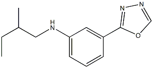 N-(2-methylbutyl)-3-(1,3,4-oxadiazol-2-yl)aniline Struktur