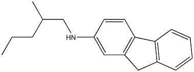 N-(2-methylpentyl)-9H-fluoren-2-amine Struktur