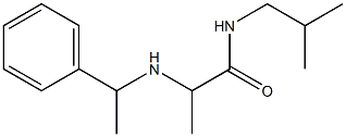 N-(2-methylpropyl)-2-[(1-phenylethyl)amino]propanamide Struktur