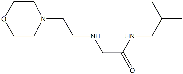 N-(2-methylpropyl)-2-{[2-(morpholin-4-yl)ethyl]amino}acetamide Struktur