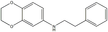 N-(2-phenylethyl)-2,3-dihydro-1,4-benzodioxin-6-amine Struktur