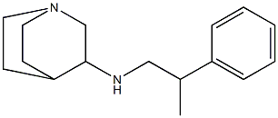 N-(2-phenylpropyl)-1-azabicyclo[2.2.2]octan-3-amine Struktur