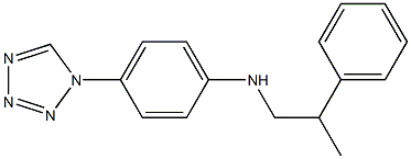 N-(2-phenylpropyl)-4-(1H-1,2,3,4-tetrazol-1-yl)aniline Struktur