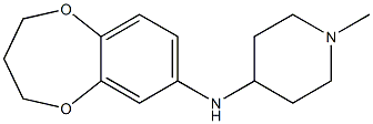 N-(3,4-dihydro-2H-1,5-benzodioxepin-7-yl)-1-methylpiperidin-4-amine Struktur