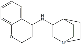 N-(3,4-dihydro-2H-1-benzopyran-4-yl)-1-azabicyclo[2.2.2]octan-3-amine Struktur