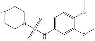 N-(3,4-dimethoxyphenyl)piperazine-1-sulfonamide Struktur