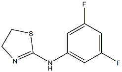 N-(3,5-difluorophenyl)-4,5-dihydro-1,3-thiazol-2-amine Struktur