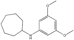 N-(3,5-dimethoxyphenyl)cycloheptanamine Struktur