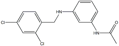 N-(3-{[(2,4-dichlorophenyl)methyl]amino}phenyl)acetamide Struktur