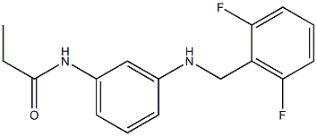 N-(3-{[(2,6-difluorophenyl)methyl]amino}phenyl)propanamide Struktur