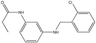 N-(3-{[(2-chlorophenyl)methyl]amino}phenyl)propanamide Struktur