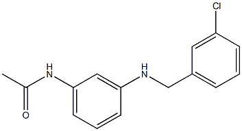 N-(3-{[(3-chlorophenyl)methyl]amino}phenyl)acetamide Struktur