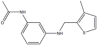 N-(3-{[(3-methylthiophen-2-yl)methyl]amino}phenyl)acetamide Struktur