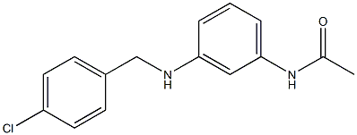 N-(3-{[(4-chlorophenyl)methyl]amino}phenyl)acetamide Struktur