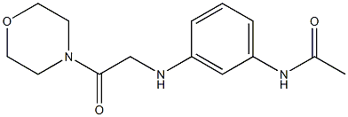 N-(3-{[2-(morpholin-4-yl)-2-oxoethyl]amino}phenyl)acetamide Struktur