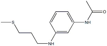 N-(3-{[3-(methylsulfanyl)propyl]amino}phenyl)acetamide Struktur