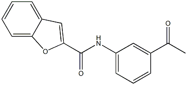 N-(3-acetylphenyl)-1-benzofuran-2-carboxamide Struktur