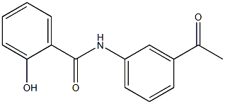 N-(3-acetylphenyl)-2-hydroxybenzamide Struktur