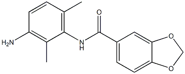 N-(3-amino-2,6-dimethylphenyl)-1,3-benzodioxole-5-carboxamide Struktur