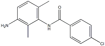 N-(3-amino-2,6-dimethylphenyl)-4-chlorobenzamide Struktur