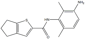 N-(3-amino-2,6-dimethylphenyl)-5,6-dihydro-4H-cyclopenta[b]thiophene-2-carboxamide Struktur