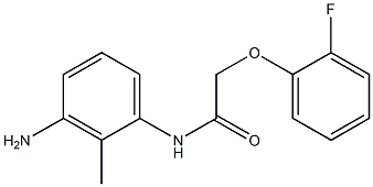 N-(3-amino-2-methylphenyl)-2-(2-fluorophenoxy)acetamide Struktur