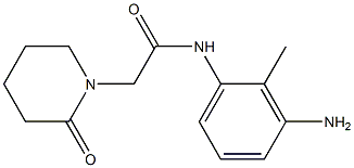 N-(3-amino-2-methylphenyl)-2-(2-oxopiperidin-1-yl)acetamide Struktur