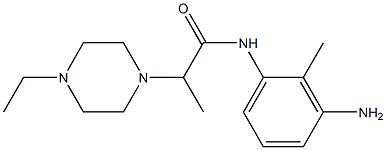 N-(3-amino-2-methylphenyl)-2-(4-ethylpiperazin-1-yl)propanamide Struktur