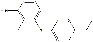 N-(3-amino-2-methylphenyl)-2-(butan-2-ylsulfanyl)acetamide Struktur