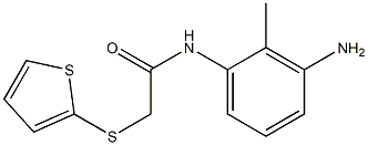 N-(3-amino-2-methylphenyl)-2-(thiophen-2-ylsulfanyl)acetamide Struktur