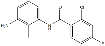 N-(3-amino-2-methylphenyl)-2-chloro-4-fluorobenzamide Struktur