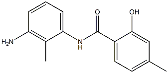 N-(3-amino-2-methylphenyl)-2-hydroxy-4-methylbenzamide Struktur