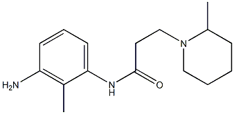 N-(3-amino-2-methylphenyl)-3-(2-methylpiperidin-1-yl)propanamide Struktur