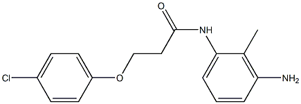 N-(3-amino-2-methylphenyl)-3-(4-chlorophenoxy)propanamide Struktur