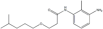 N-(3-amino-2-methylphenyl)-3-[(4-methylpentyl)oxy]propanamide Struktur