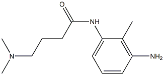 N-(3-amino-2-methylphenyl)-4-(dimethylamino)butanamide Struktur