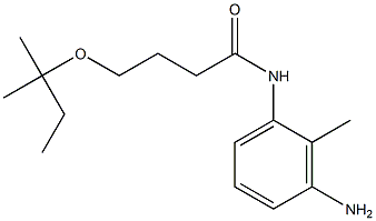 N-(3-amino-2-methylphenyl)-4-[(2-methylbutan-2-yl)oxy]butanamide Struktur