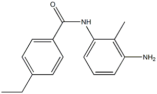 N-(3-amino-2-methylphenyl)-4-ethylbenzamide Struktur