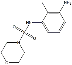 N-(3-amino-2-methylphenyl)morpholine-4-sulfonamide Struktur