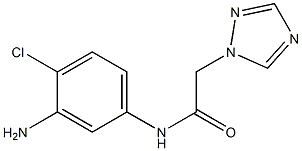 N-(3-amino-4-chlorophenyl)-2-(1H-1,2,4-triazol-1-yl)acetamide Struktur