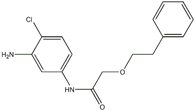 N-(3-amino-4-chlorophenyl)-2-(2-phenylethoxy)acetamide Struktur