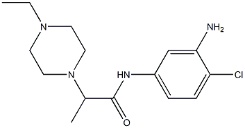 N-(3-amino-4-chlorophenyl)-2-(4-ethylpiperazin-1-yl)propanamide Struktur