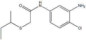 N-(3-amino-4-chlorophenyl)-2-(butan-2-ylsulfanyl)acetamide Struktur