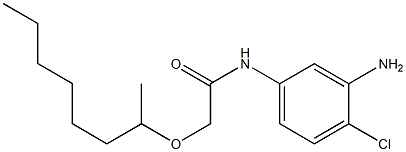 N-(3-amino-4-chlorophenyl)-2-(octan-2-yloxy)acetamide Struktur