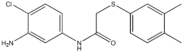 N-(3-amino-4-chlorophenyl)-2-[(3,4-dimethylphenyl)sulfanyl]acetamide Struktur