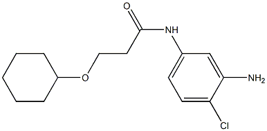 N-(3-amino-4-chlorophenyl)-3-(cyclohexyloxy)propanamide Struktur