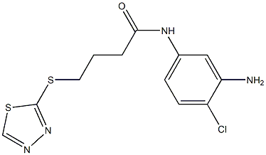 N-(3-amino-4-chlorophenyl)-4-(1,3,4-thiadiazol-2-ylsulfanyl)butanamide Struktur