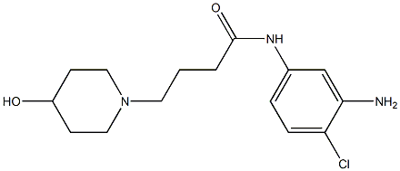 N-(3-amino-4-chlorophenyl)-4-(4-hydroxypiperidin-1-yl)butanamide Struktur