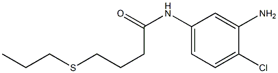 N-(3-amino-4-chlorophenyl)-4-(propylsulfanyl)butanamide Struktur