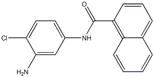 N-(3-amino-4-chlorophenyl)naphthalene-1-carboxamide Struktur